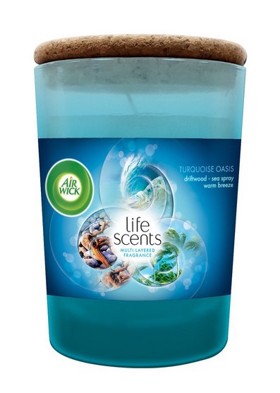 AirWick Life Scents 185gTyrkysová laguna | Svíčky, svícny a lampové oleje AirWick Life Scents 185gTyrkysová laguna | Svíčky, svícny a lampové oleje